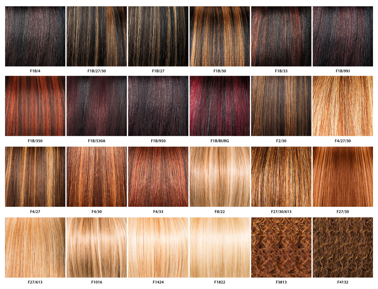 Balayage Color Chart