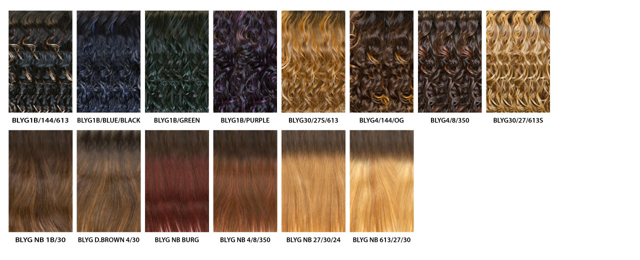 Janet Collection Hair Color Chart