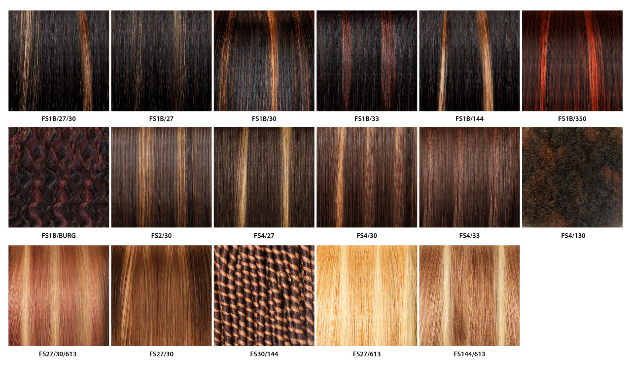 Wig Color Chart, Wig Colors