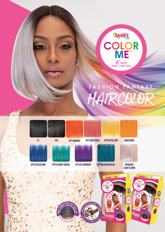 New Born Free Wigs Color Chart