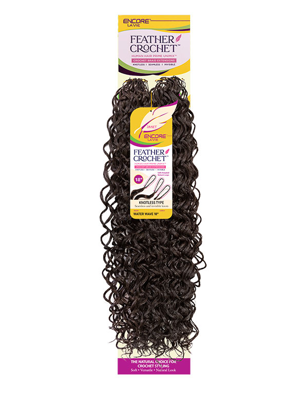 ENCORE LAVIE FEATHER CROCHET WATER WAVE 18" - Image 2